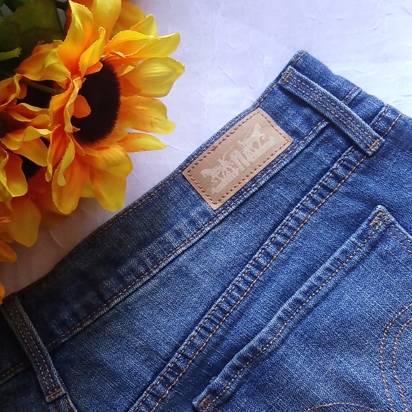 LEVI'S Classic Bootcut Jeans Denim Blue flare  - size 12 - Picture 5 of 8